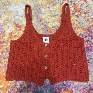 We the Free Crop Sweater Vest